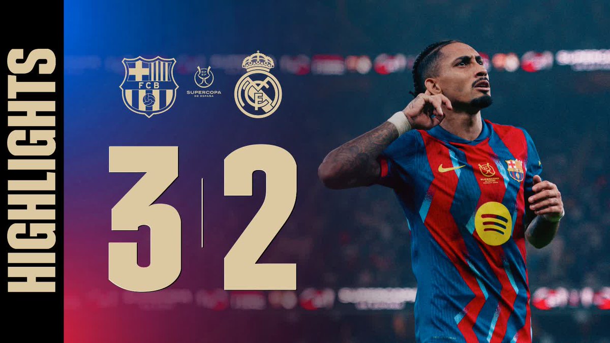 🍿 HIGHLIGHTS BARÇA 3️⃣-2️⃣ REAL MADRID SPANISH SUPER CUP FINAL