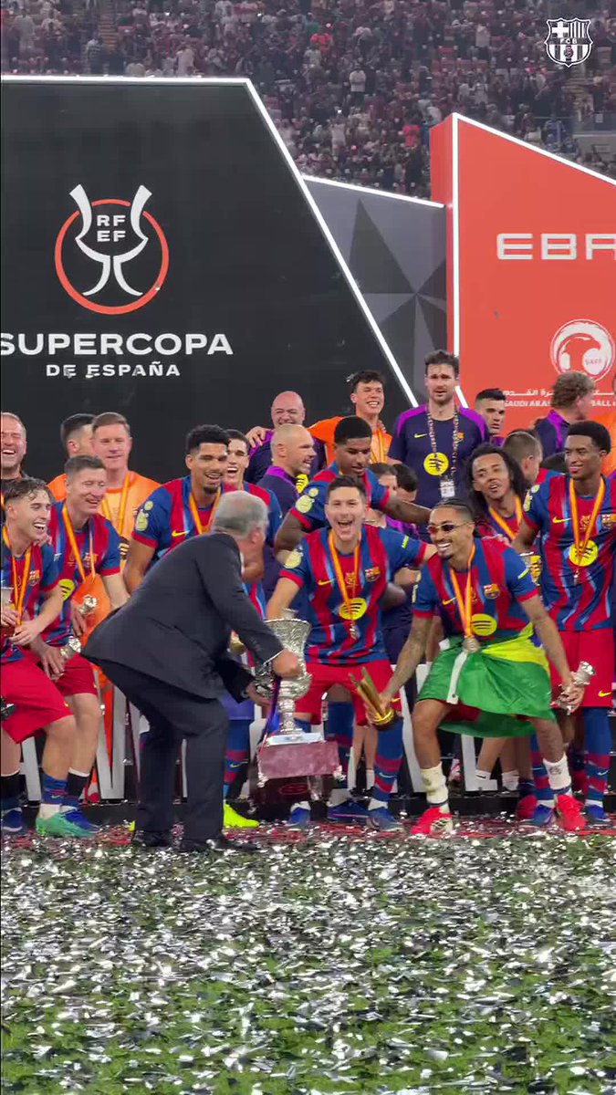 We’ve won it again. We celebrate again. 💙❤️🏆