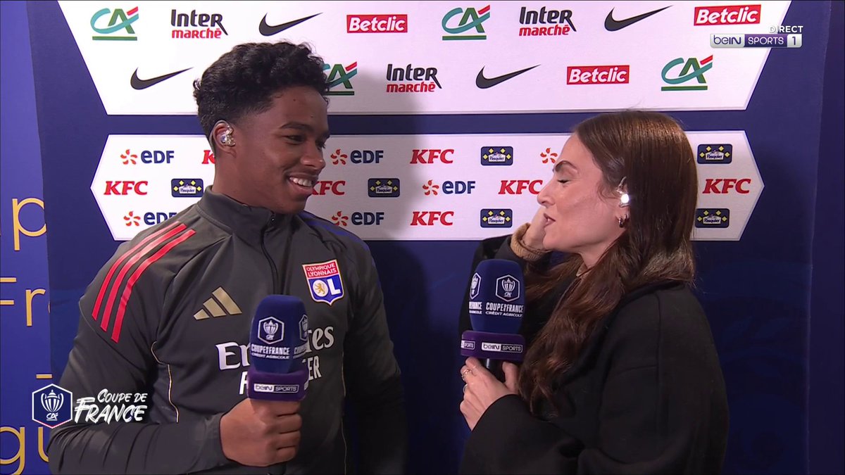 [📺 LIVE] 🇫🇷 #CoupedeFrance 🎙️ Endrick est à notre micro après son premier but sous le maillot de l'Olympique Lyonnais !
