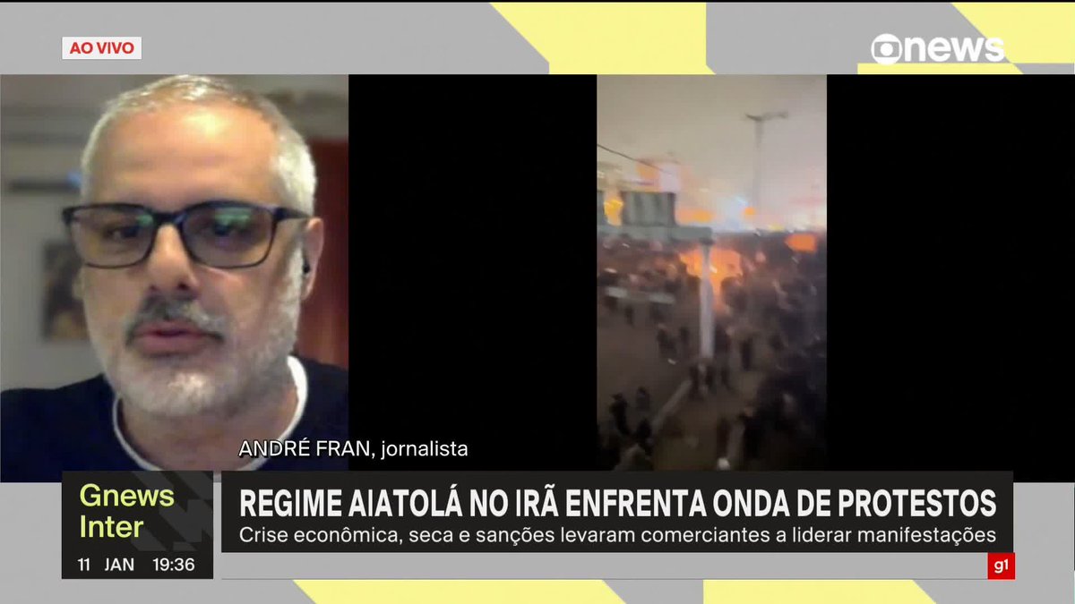 "O sentimento é de que não é uma manifestação ou um protesto, é uma revolução, como eles dizem", comenta o jornalista André Fran sobre momento político no Irã. ➡️ Assista à #GloboNews: #GloboNewsInternaciona