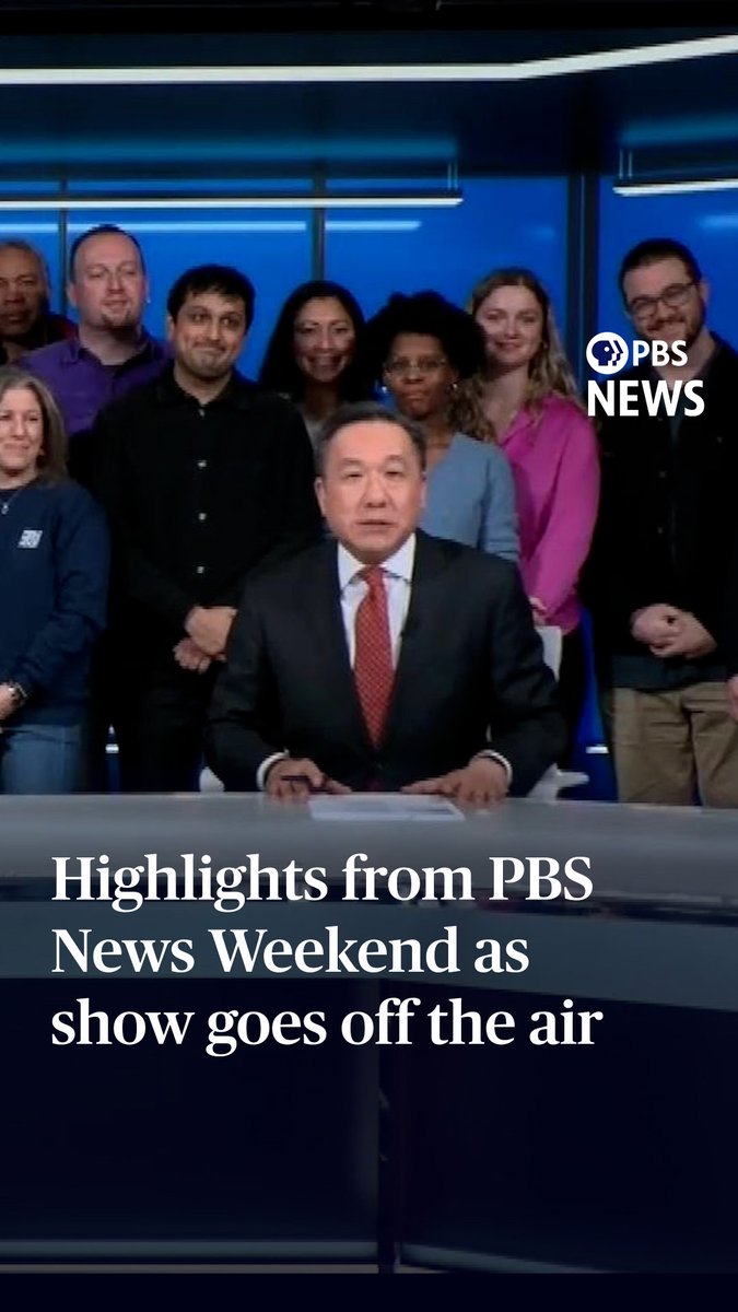 This Sunday was the final broadcast of PBS News Weekend, at least for the foreseeable future. PBS cancelled the show due to the loss of federal funding for public media. As our team signs off the air, PBS News Weekend anchor John Yang looks back at some of our top stories and highlights over the years.