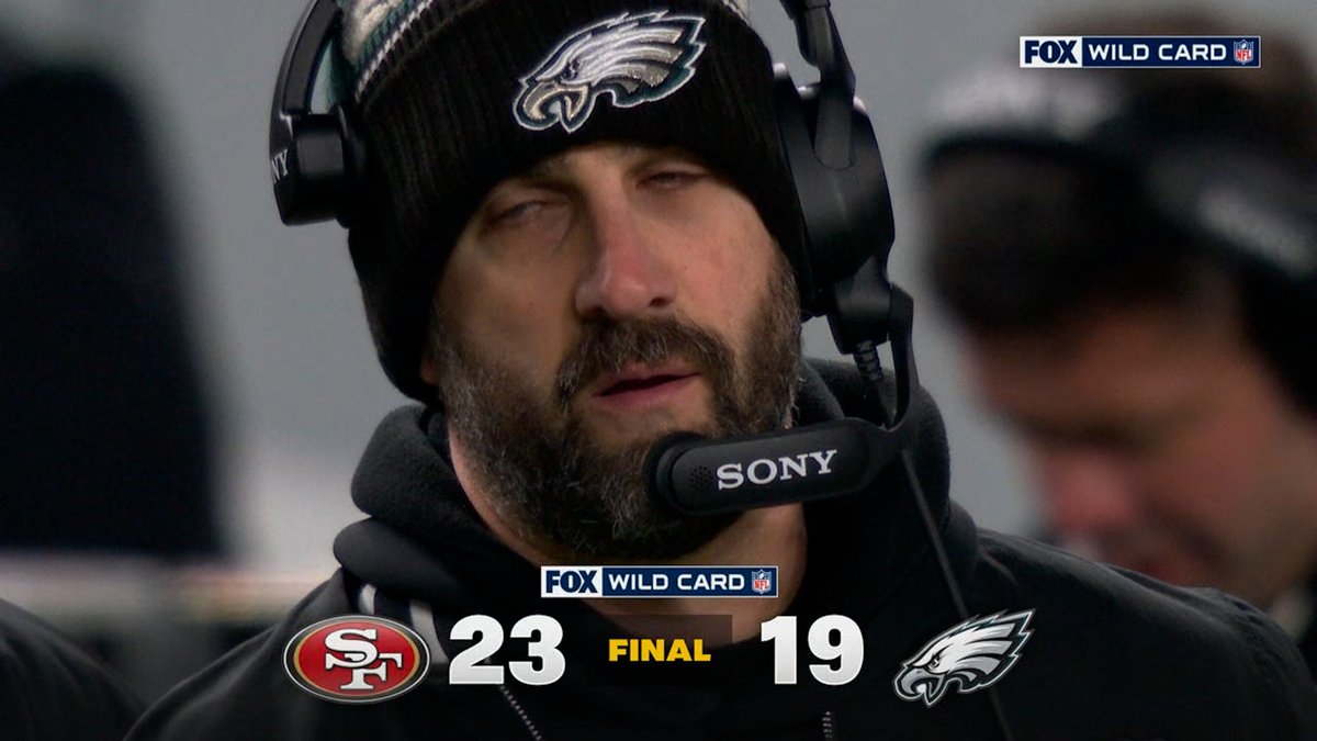 Eagles announcers lament the greatness of going ONE and DONE!