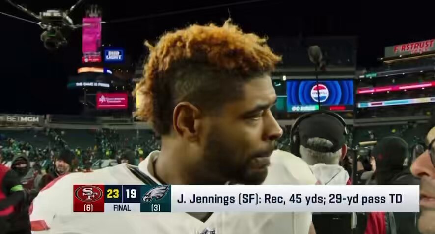 .Mike Garafolo: “Do you know who you play next week” Jauan Jennings: “uhhh… I’ll take a wild guess, I hope it’s Seattle tho.” Garafolo: “it is Seattle” Jennings: “Let’s go. Let’s go. Let’s goo. I can’t wait. That’s who we wanted.” #49ers Vs #Seahawks will be EPIC 🍿