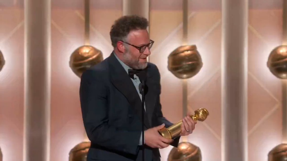 A HUGE congrats to Seth Rogen for winning Best Male Actor – Television – Musical/Comedy for The Studio! #GoldenGlobes