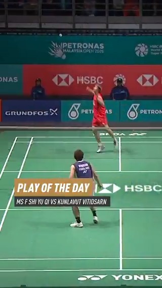 Behind-the-back stunner! 😮 HSBC Sport #HSBCbadminton #BWFWorldTour #MalaysiaOpen2026