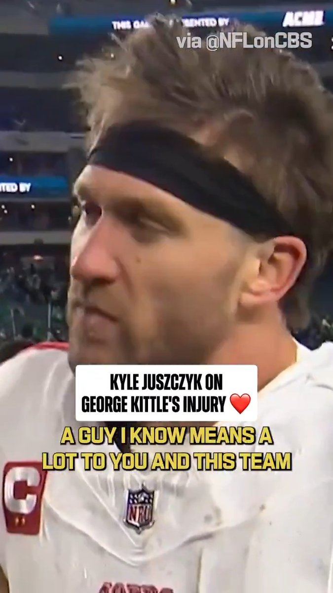 "If anybody can handle this it's George Kittle" (via @nfloncbs)