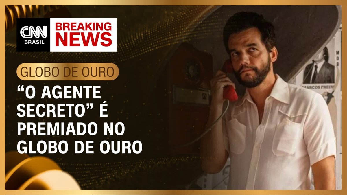 “O Agente Secreto” é premiado no Globo de Ouro; assista #CNNBrasil