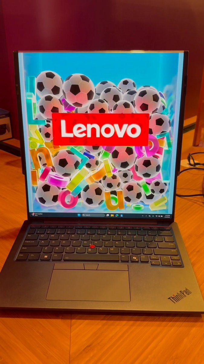 The ThinkPad Rollable XD Concept is one of the world’s first out-folding devices with a world-facing display and expanding user-facing screen. The concept device transforms from a compact 13.3″ to a near 16″ workspace, supporting on-the-go multitasking and adaptive workflows. Learn more: #LenovoCES #CES2026