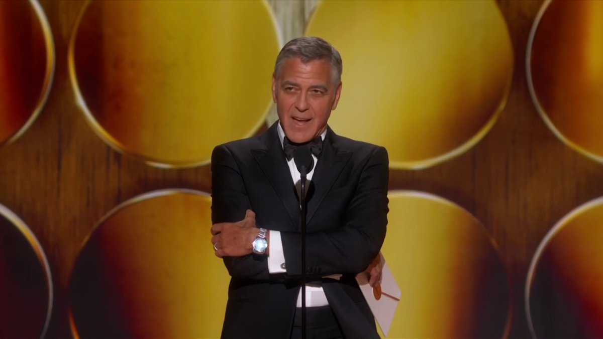 "Bonsoir mes amis" 🇫🇷 Quand George Clooney officialise sa nouvelle nationalité sur la scène des Golden Globes.