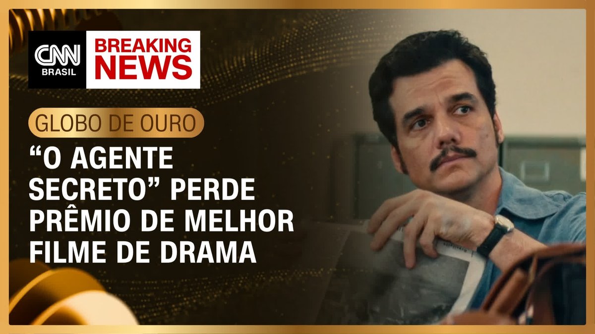 “O Agente Secreto” perde prêmio no Globo de Ouro; assista #CNNBrasil