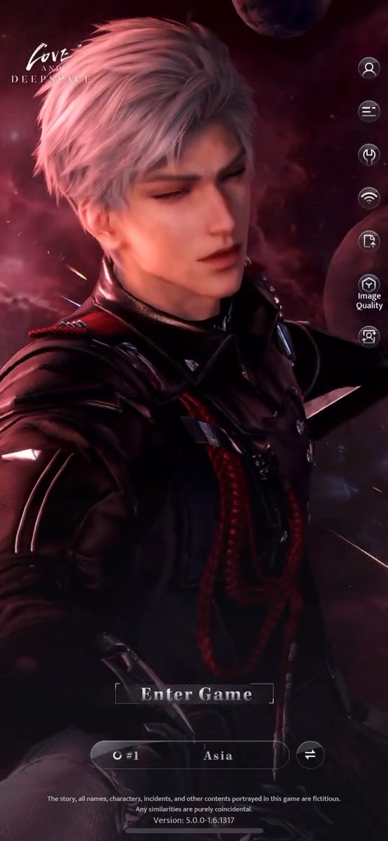 MY LOGIN SCREEN HAS NEVER BEEN SO PEAK!!! Throne of Eros is probably one of the best if not the best BGM Love and Deepspace has ever composed thus far 😭