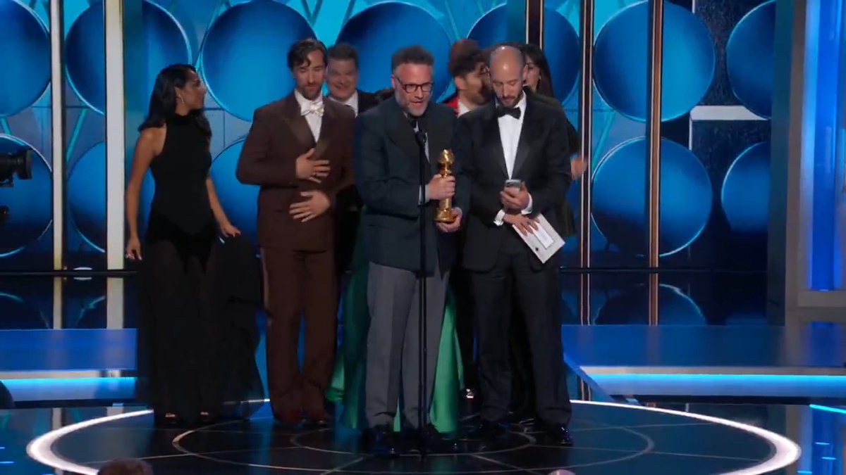 The Studio = Best Musical or Comedy Series at the 83rd Annual #GoldenGlobes 👏👏👏