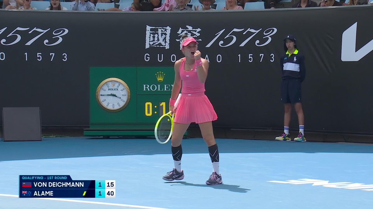 What were you doing at 16? 😅 16-year-old Aussie Renee Alame is doing this 😲🇦🇺 Wide World of Sports • ESPN • TNT Sports • WOWOWテニス • #AusOpen • #AO26