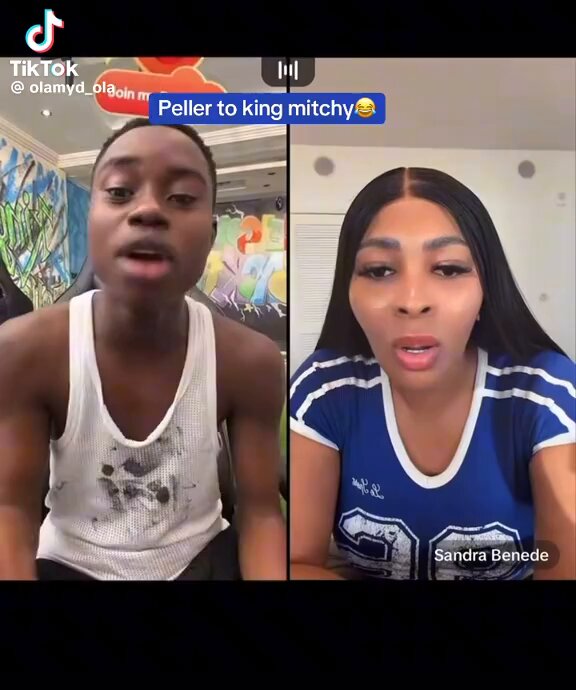 Peller mocking and mimicking King Mitchy as he tells Sandra benede that king Mitchy is about to send him to jail