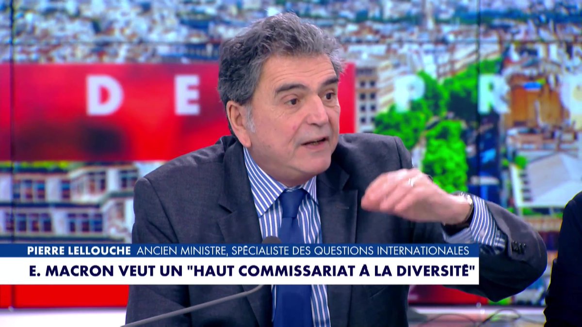Haut commissariat à la diversité : « Un haut commissariat, c’est comme un ministère. Donc il va créer un ‘ministère des racisés’. Ça veut dire que dans 30 ans, il faudra faire un ’ministère des Blancs’ ? », s’indigne Pierre Lellouche Pierre Lellouche #HDPros Pascal Praud #Europe1
