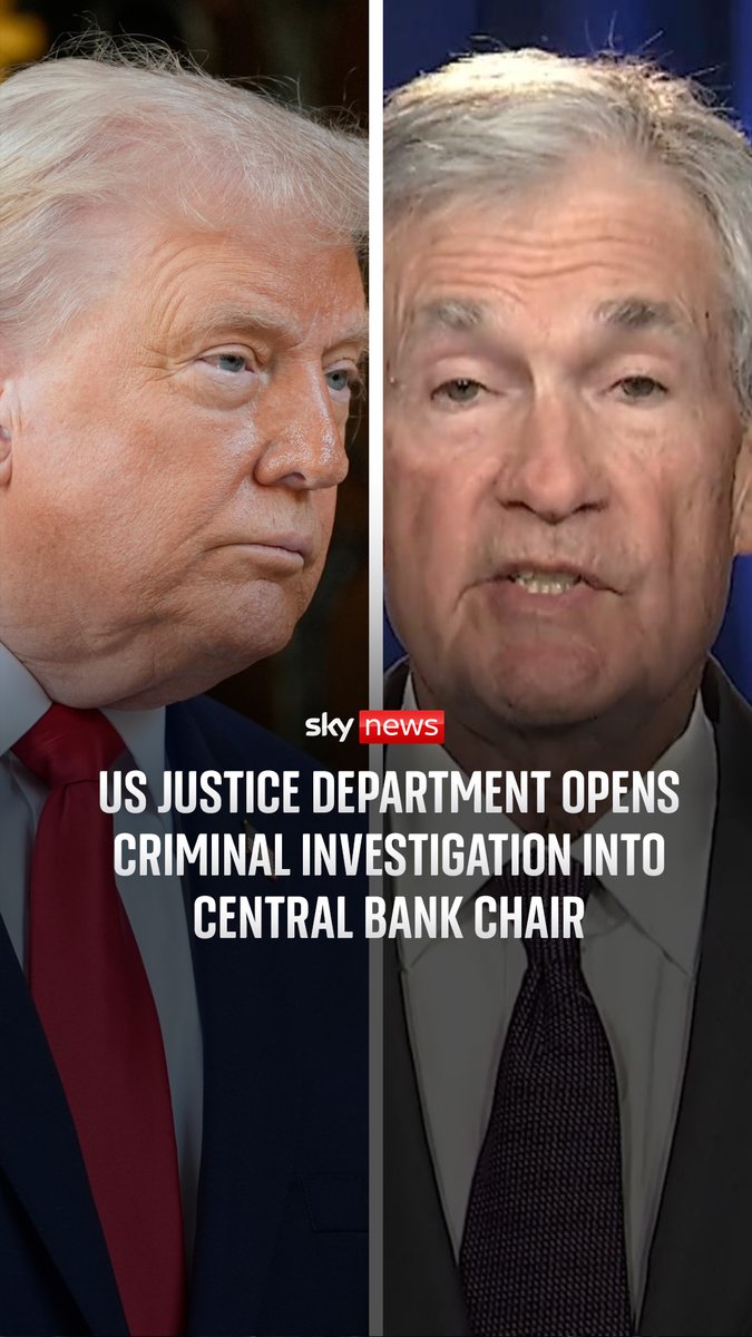 The chair of America's central bank says a criminal investigation into him is a threat because the bank has not followed the "preferences of the president." Jerome Powell is under investigation over comments to Congress about the renovation of the central bank's building.