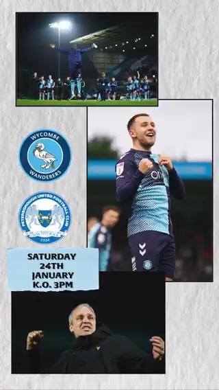 Community Day is coming 🔜 Enjoy Wycombe vs Peterborough at Adams Park on Saturday 24th January (k.o. 3pm) for just £10 for adults and £5 for juniors aged 17 and under. 👉