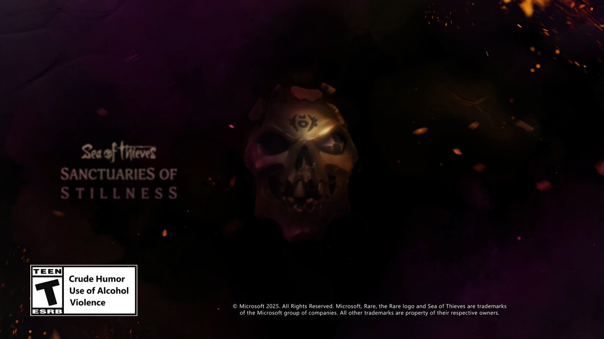 Fill your ears with eerie ambience by listening to the latest addition to the official Sea of Thieves soundtrack, 'Sanctuaries of Stillness'. Available to stream or buy now from your platform of choice. 🎵