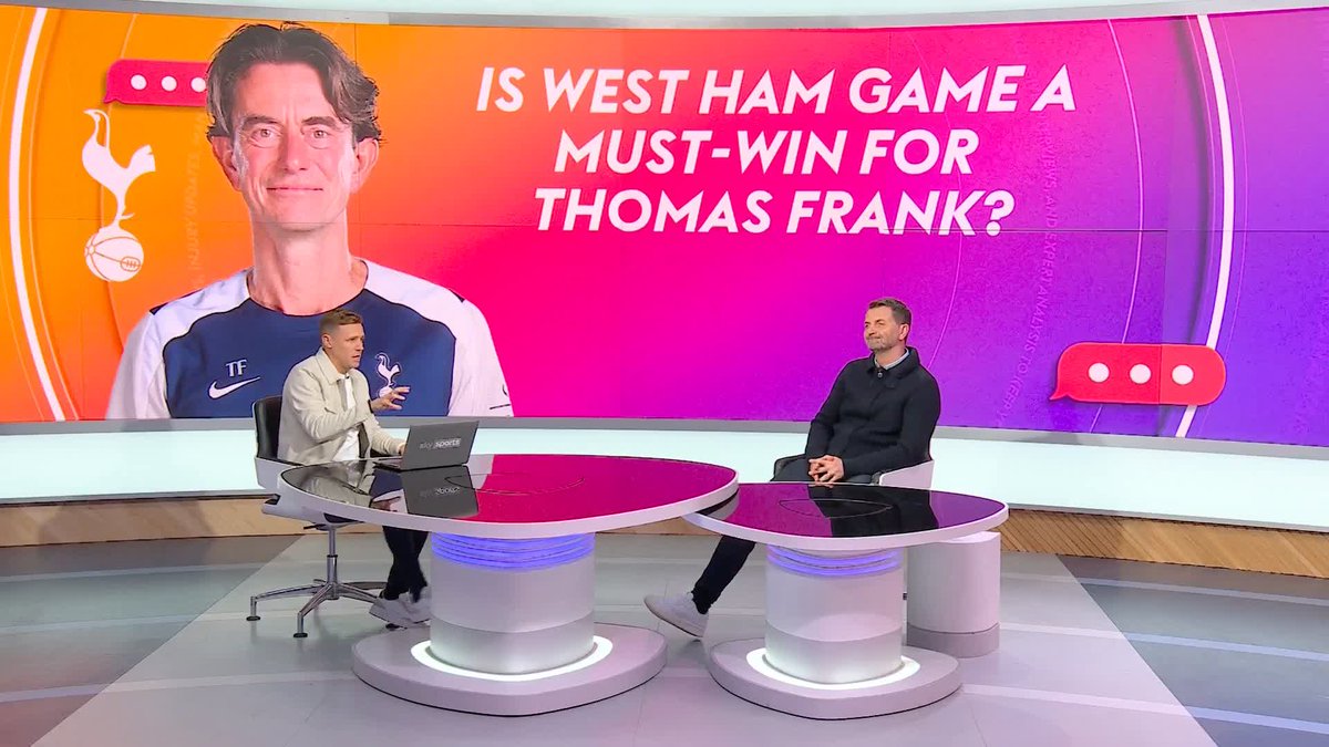 "It's El Sackico, isn't it?" 😬 As the crisis at Spurs deepened after being knocked out of the FA Cup to Aston Villa at home, does Thomas Frank need to beat West Ham to ease the pressure on his job? ⚪️