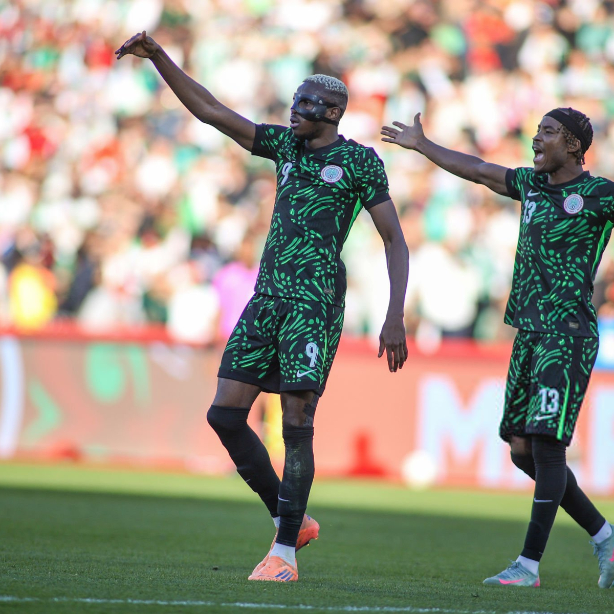 Pass after pass, Osimhen knew exactly what was coming and headed it home perfectly. 💚 #TotalEnergiesAFCON2025 | #WePlayDifferent