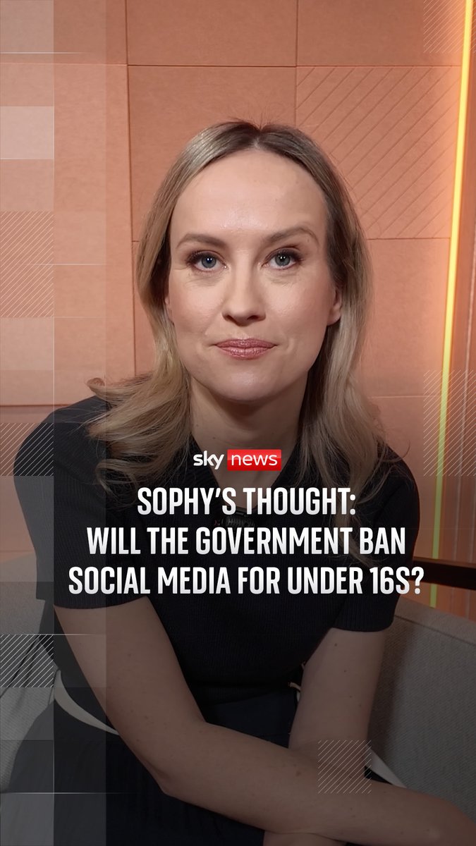 Should social media be banned for under 16s? A large number of Mornings with Ridge and Frost viewers who emailed in thought so. But will Starmer’s government impose it or has Trump got something to do with it? Sky’s Sophy Ridge takes a look ⬇️