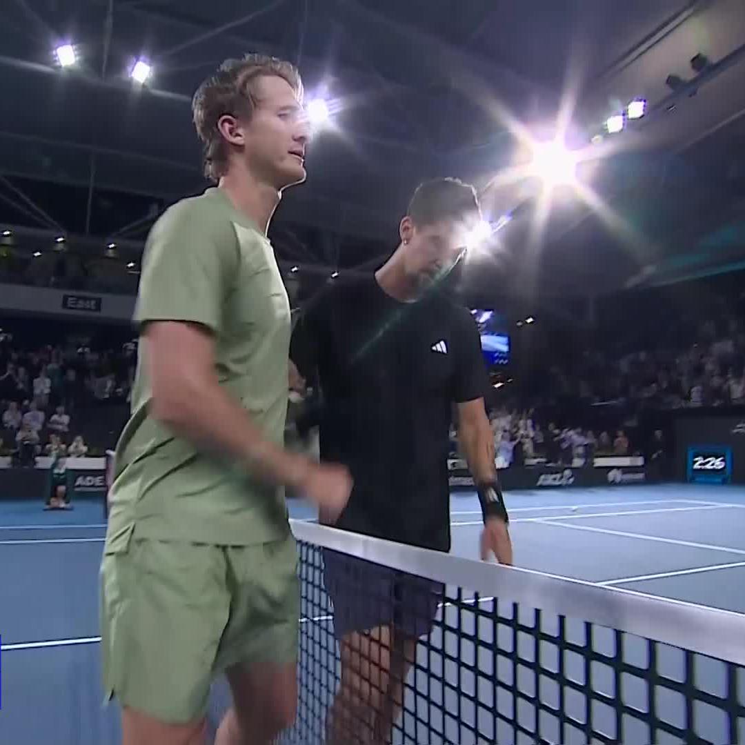 A first win in 12 months ❤️🔥 Thanasi Kokkinakis battles injury to overcome Korda in Adelaide for a first win since surgery last February #AdelaideTennis