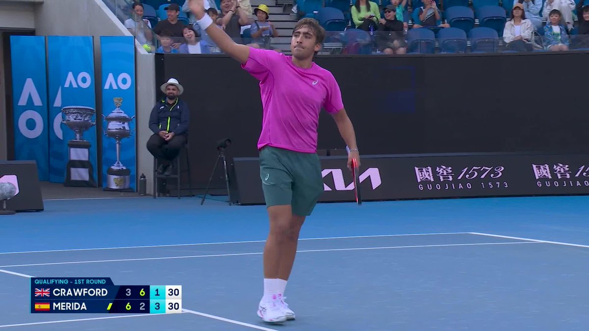 Primer día de la qualy del Australian Open y ya tenemos este PUNTAZO. Miren lo que hizo Dani Merida 🤯