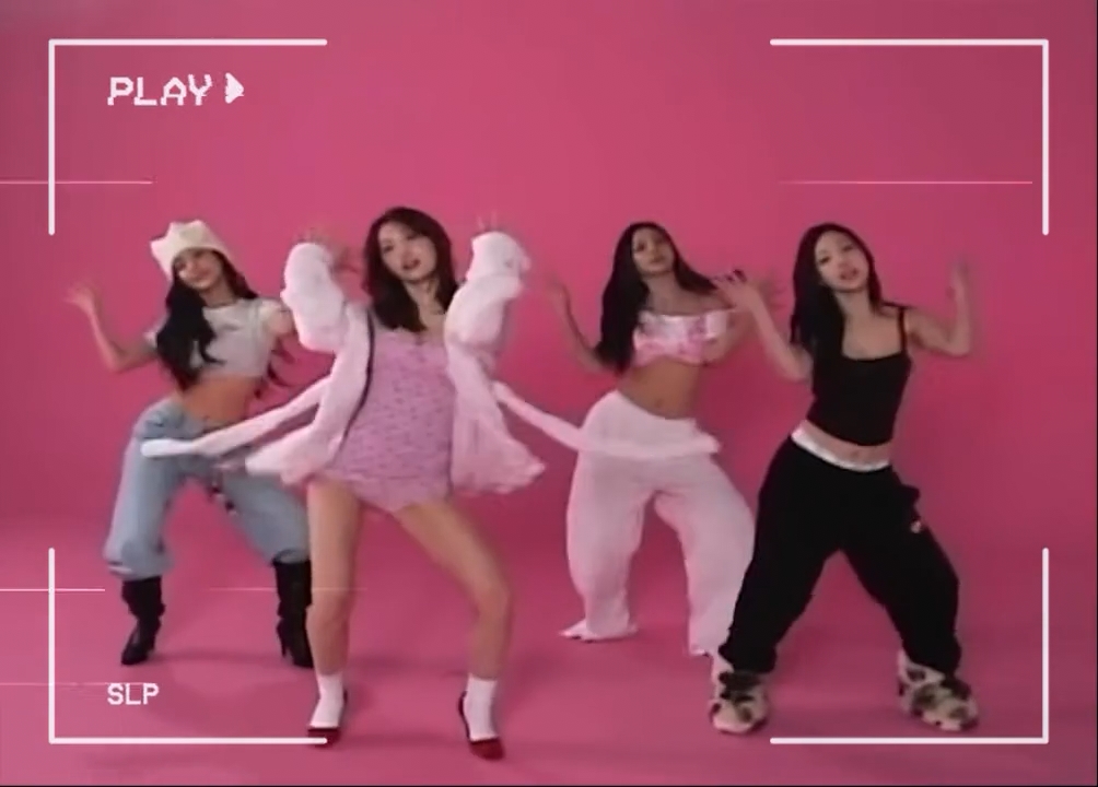 TWICE NAYEON, MOMO, JIHYO, TZUYU dancing for Victoria's Secret.