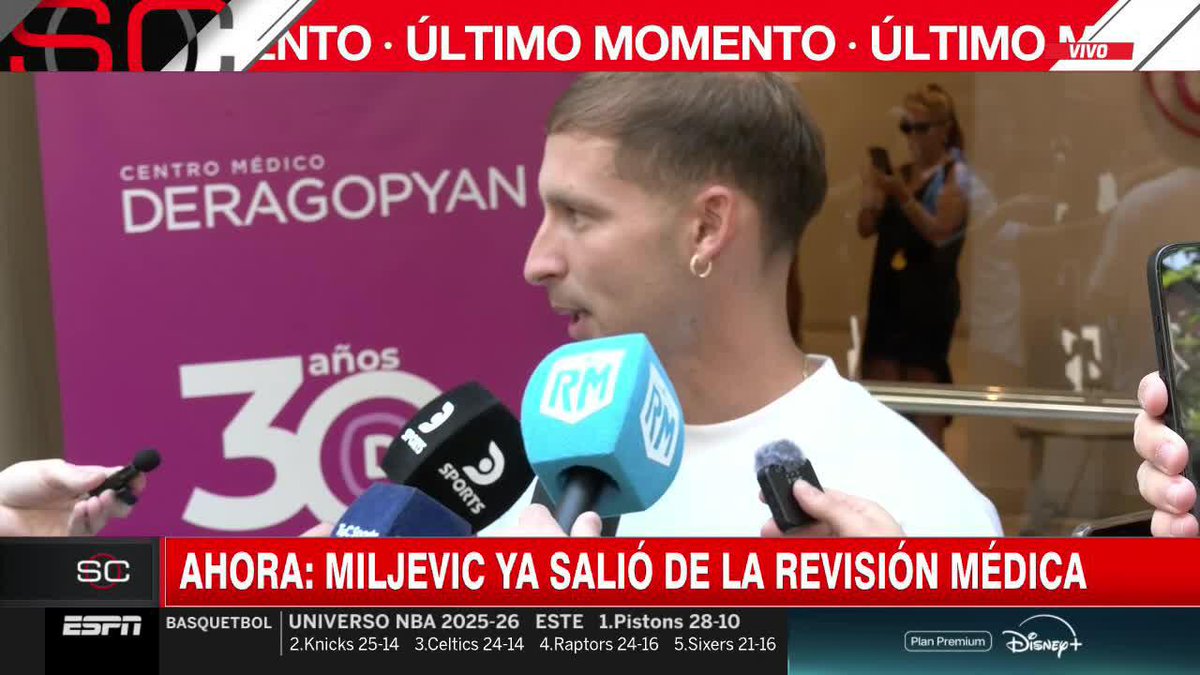 "SABIA QUE EN INDEPENDIENTE TAMBIÉN ESTABAN INTERESADOS PERO NI EN PEDO IBA A ESE CLUB MEXICANO LLENO DE DEUDAS. APARECIO RACING Y NI LO DUDE" 🩵 Matko Miljevic, luego de salir de la revisión médica para firmar con RACING