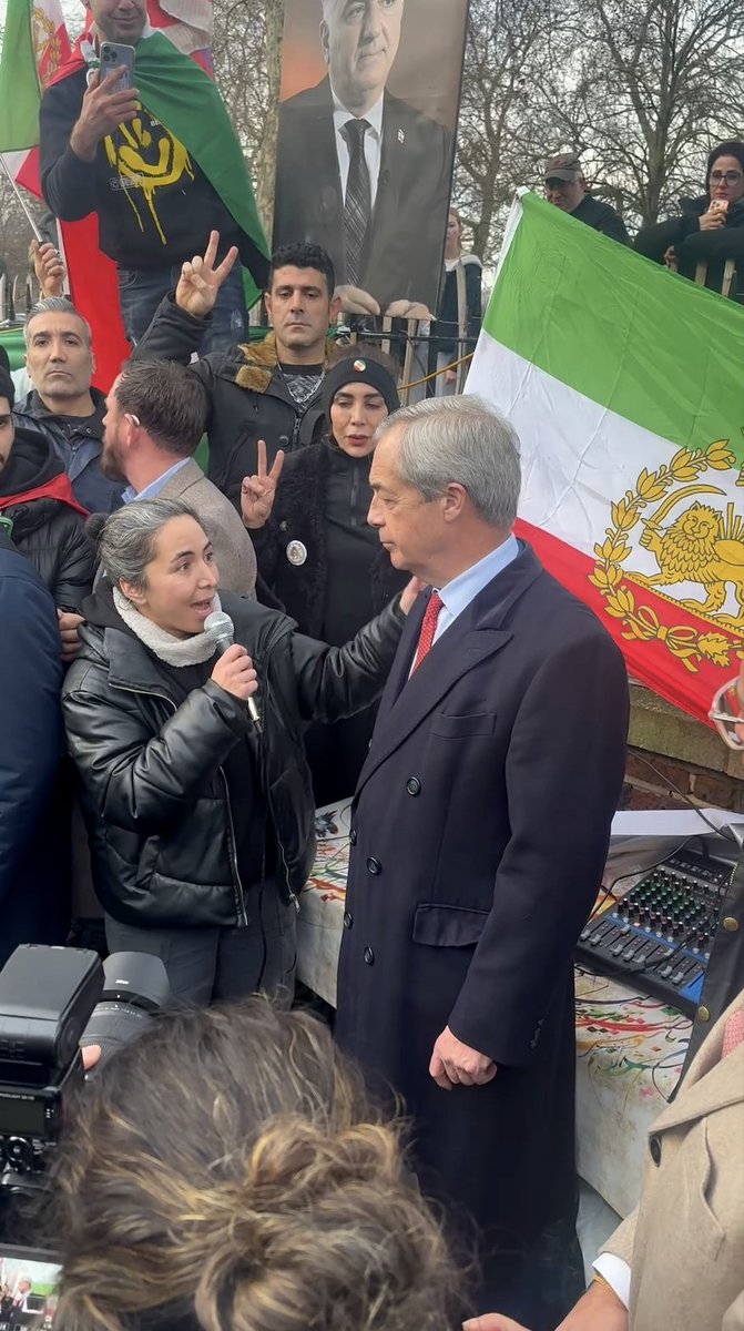 Outside the Embassy in London. Freedom for Iran! 🇮🇷