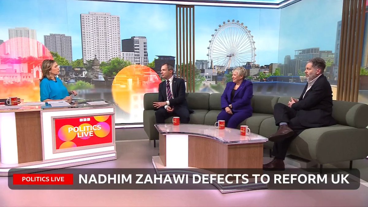 Lots of MPs who lost seats or decided not to run in the last election are deciding to "join the latest bandwagon that's rolling past" Tory MP Andrew Bowie reacts to Nadhim Zahawi's defection to Reform on #PoliticsLive