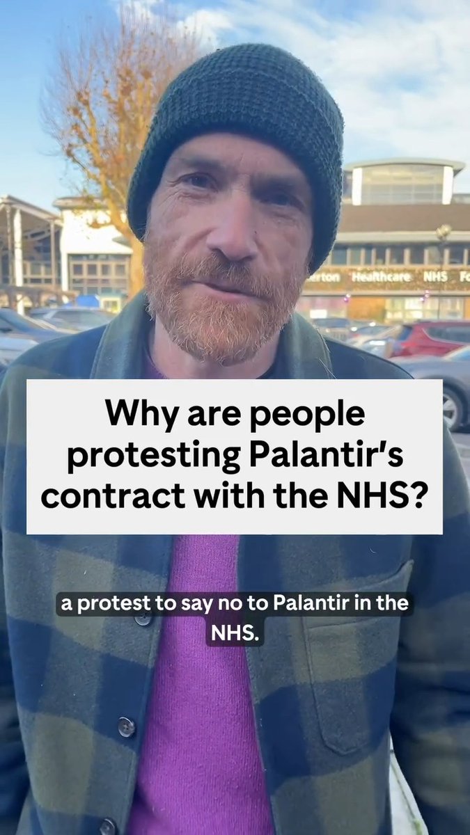 Palantir have been awarded a contract for NHS data. Yes, the same Palantir that: 🔵 Supported mass deportation in the US 🔵 Enabled genocide in Gaza 🔵 Who's founder claims the NHS "makes people sick" We can’t let a company like this take control of our healthcare system and our personal data. Find out if your local trust is using Palantir 👇