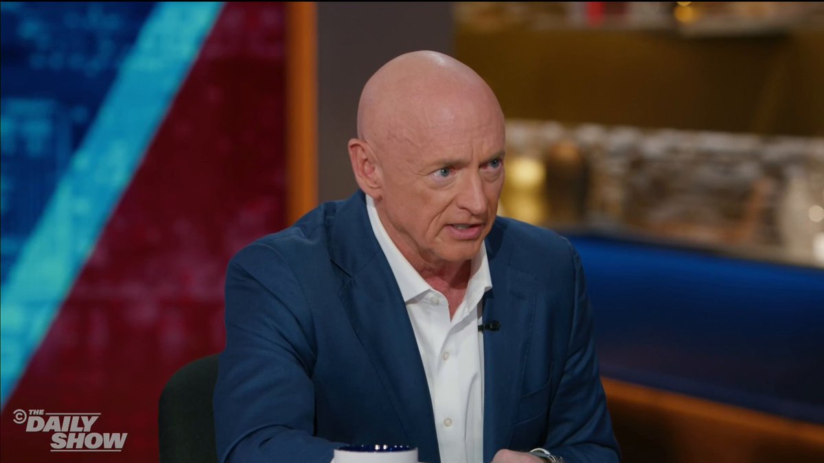 "You can't be stifling people's freedom of speech. We have a right in our country to speak out about the government." Senator Captain Mark Kelly talks to Jon Stewart about fighting Pete Hegseth's censure threat