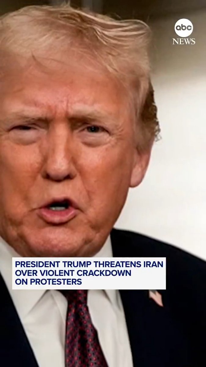 President Trump is weighing possible military action in Iran, warning that the country may have crossed the administration's red line of killing protesters, and adding that the U.S. military has "strong options" at its disposal.