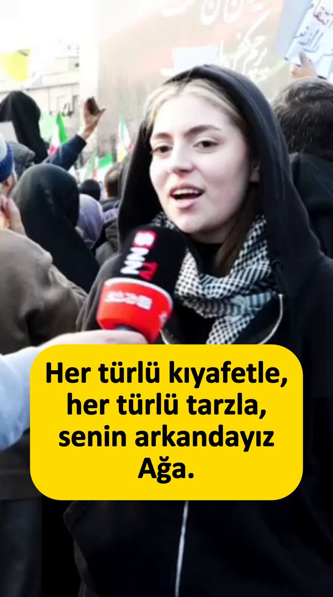 Pehlevi ve avanesi izlemesin... Batı medyası İran gençliğini hep "kopuk" ve "isyan halinde" göstermeye çalışsa da gerçek bu. Modern görünümlü gençlerin de emperyalizme karşı nasıl dimdik durduğunu, devletinin arkasında olduğunu görmek gurur verici. Oyunları bozan işte bu ruhtur.