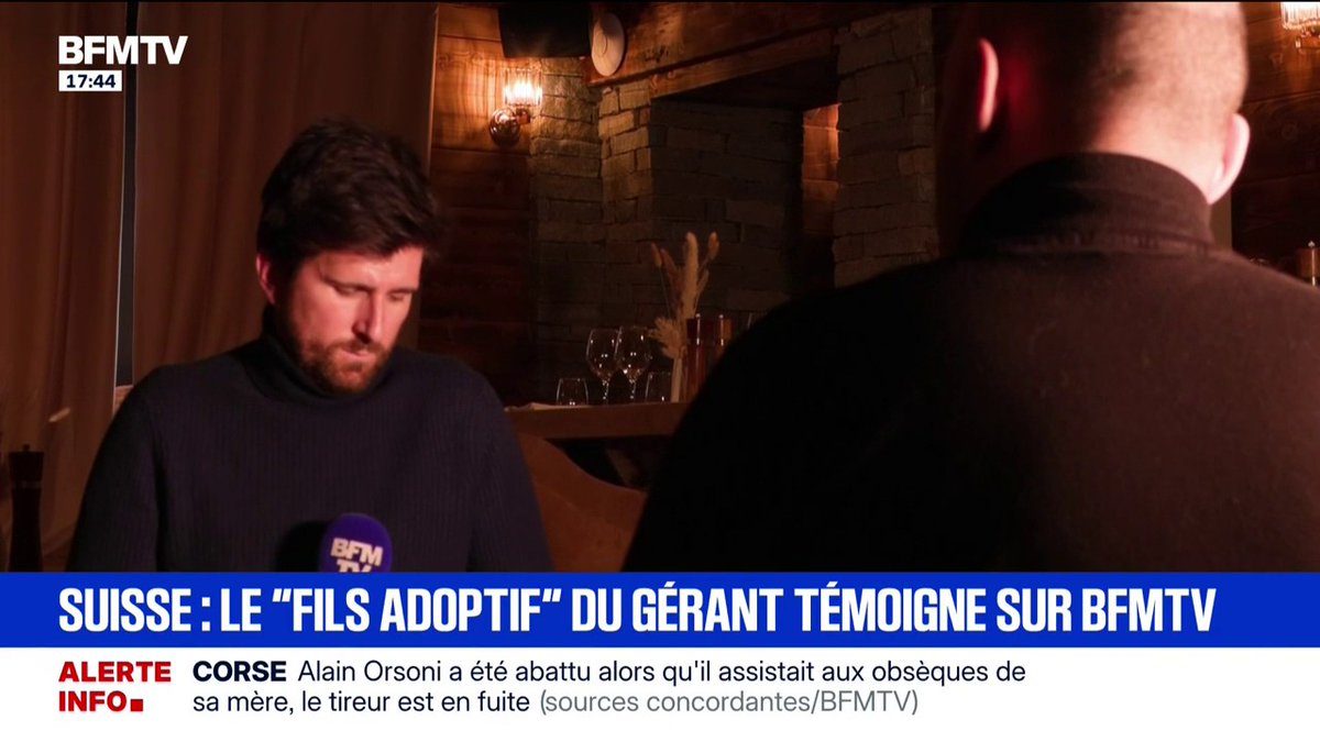 "Il fallait faire sortir les gens pris au piège à l'intérieur" témoigne Jean-Marc qui a porté secours aux clients du Constellation de Crans-Montana
