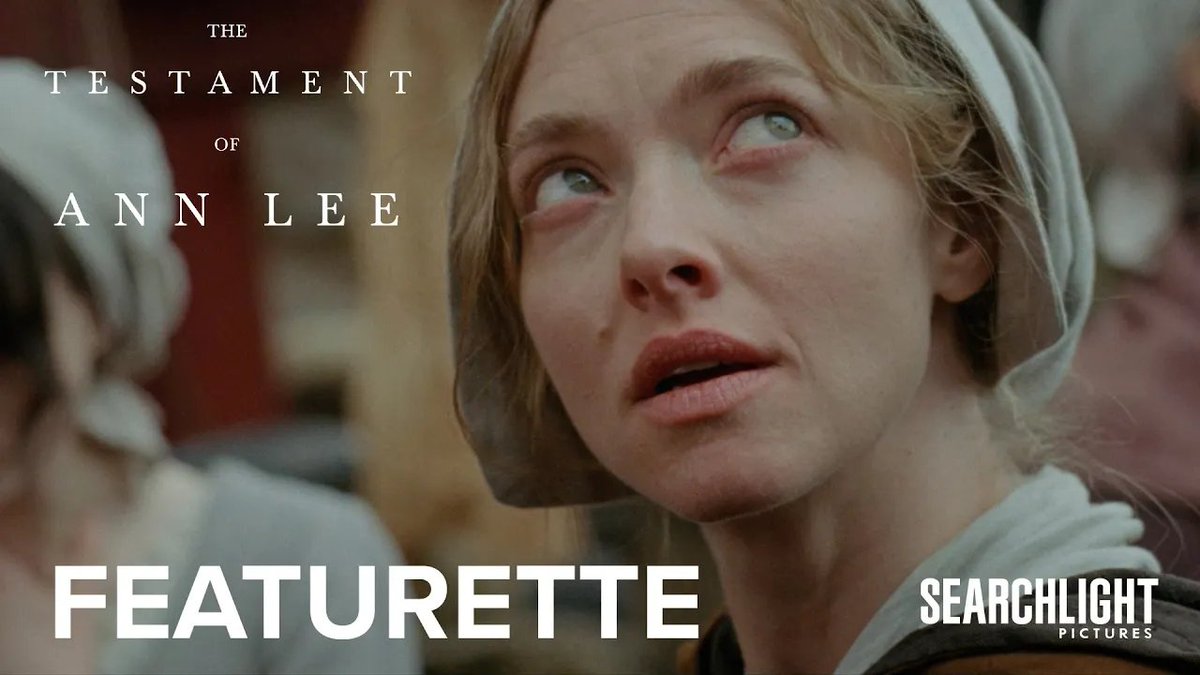 Amanda Seyfried is Ann Lee. Watch her embody the spirit of Mother Ann in THE TESTAMENT OF ANN LEE, now playing in select theaters, everywhere January 23rd. Get tickets now. #TheTestamentOfAnnLee
