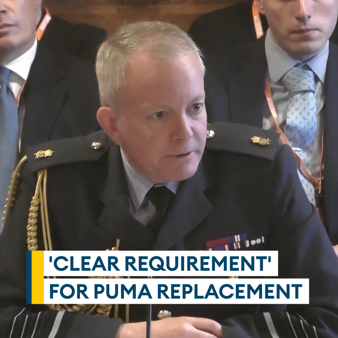 🗣️”We have a gap since Puma went out of service” CDS Sir Rich Knighton explains his position on the New Medium Helicopter programme - telling MPs that when Defence Investment Plan concludes we’ll know whether it goes forward and at what scale