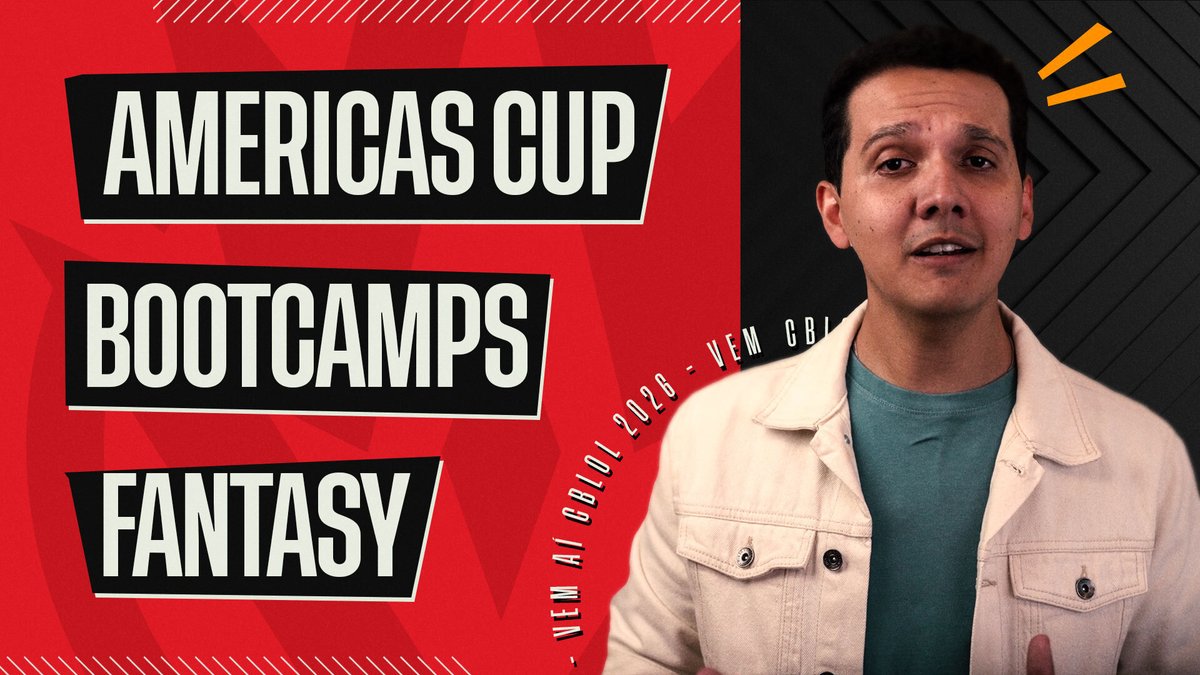 Isso é CBLOL: mais novidades para 2026 😍 🆕 Americas Cup: nós contra a LCS 🛫 Informações sobre bootcamps 🕹️ Fantasy renovado Não se esqueça: voltamos no próximo sábado, dia 17, às 13h, com o início da Copa CBLOL