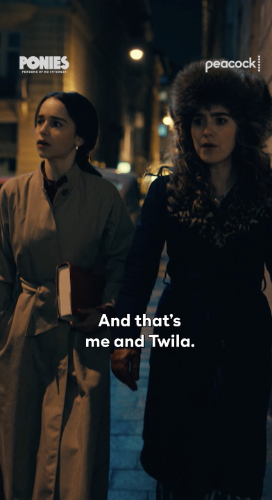 New look at ‘PONIES’ starring Emilia Clarke and Haley Lu Richardson. Premiering January 15 on Peacock.