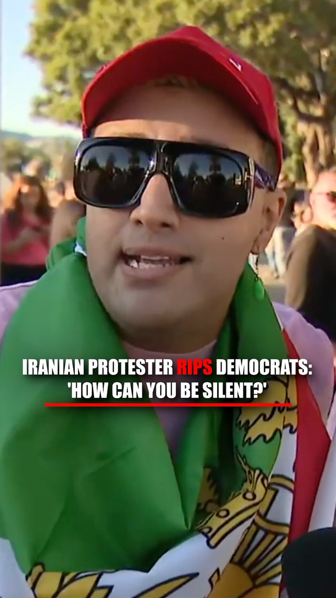 'HOW CAN YOU BE SILENT?’ An Iranian protester in Los Angeles blasts Democrats for staying quiet as Iran remains under a digital blackout and the death toll rises: “I used to be a Democrat. I stood by you guys because you promised us liberty, justice, diversity. This is not diversity.” “Your silence is complicit. Democrats: Wake up! This is not okay!”