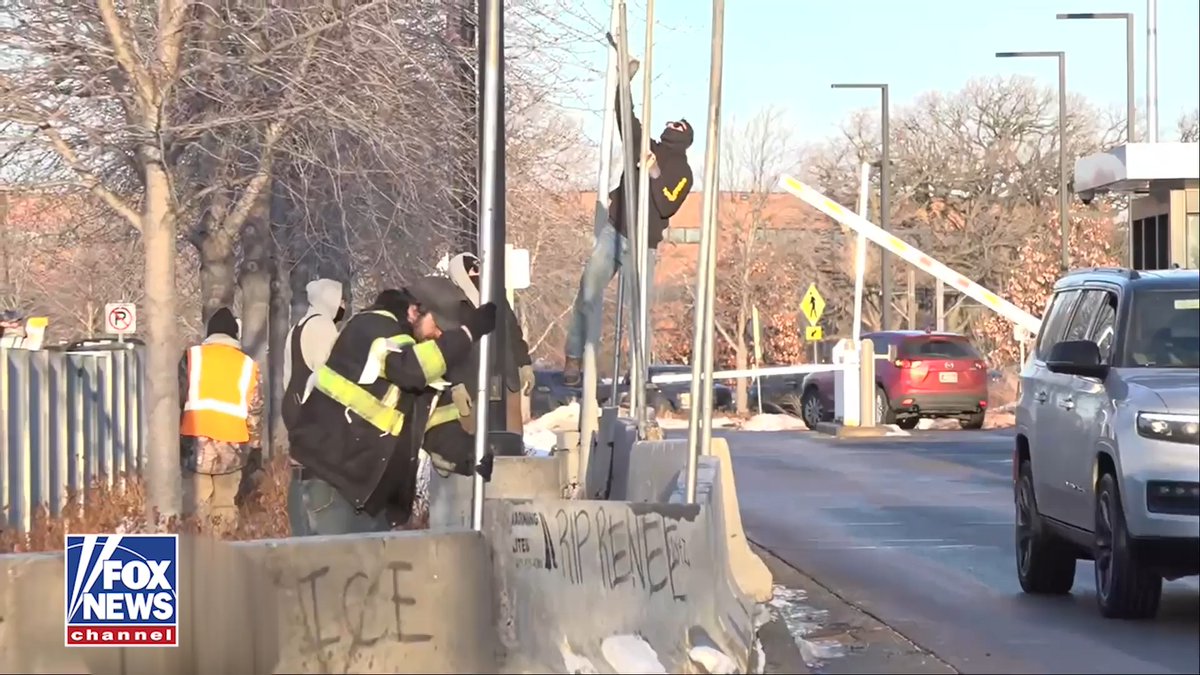 NEW: Concrete barriers are being built outside the regional ICE headquarters in Minneapolis as clashes between federal agents and anti-ICE agitators continue.