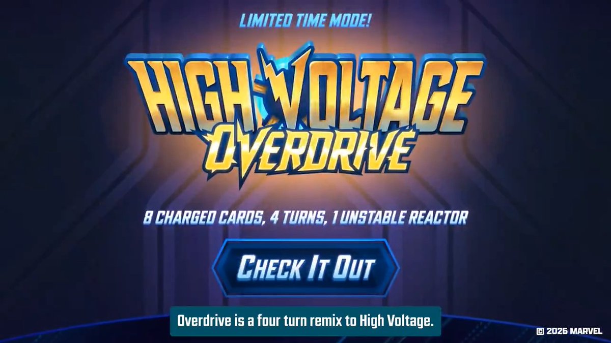 ⚡Plug in. Power up.⚡ High Voltage: Overdrive is officially LIVE! This limited-time event returns to amps up the action.