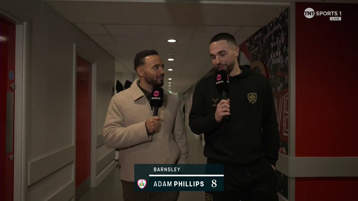 "I've just been taking it all in" Former Liverpool youth player Adam Phillips discusses his return to Anfield as a Barnsley player ❤️ 🎙️ Liam MacDevitt 📺 TNT Sports & discovery+ UK