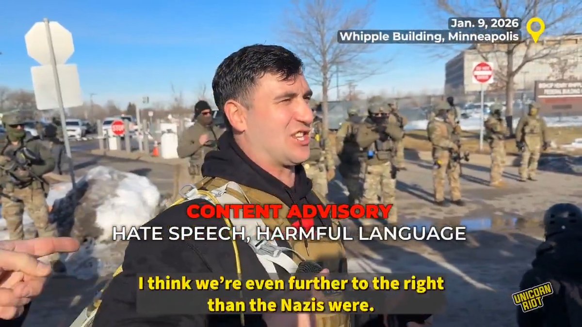 NEW: As protests against ICE continue across Minneapolis, right-wing influencers have flocked to the area to create content and agitate the crowd. Protesters confronted far-right personalities such as Jake Lang, Jayden Scott, and Gregor Butzow on Friday.