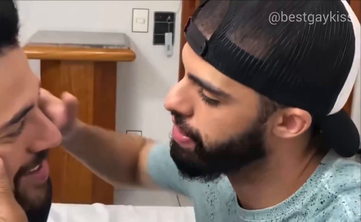 Brazilian guys tongue kissing