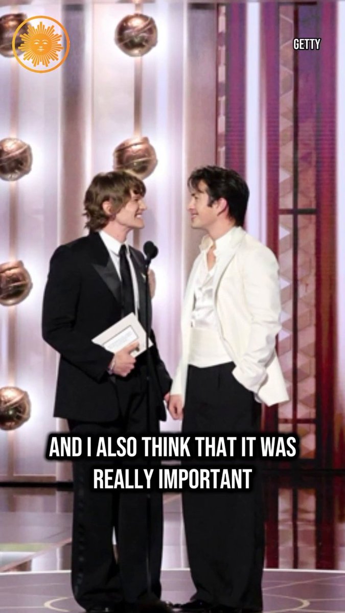 “I say it all the time, he’s my best friend. He really is. We’re super tight.” - Connor Storrie on Hudson Williams (via CBSMornings) #GoldenGlobes