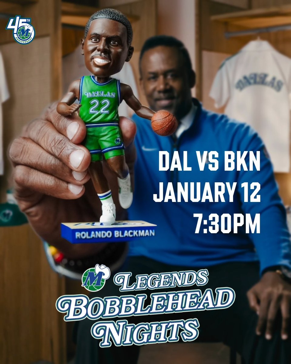 Honoring a Mavs legend tonight 💙 Make sure to get to the arena early to receive Rolando's bobblehead! Only for the first 5k fans. #MFFL