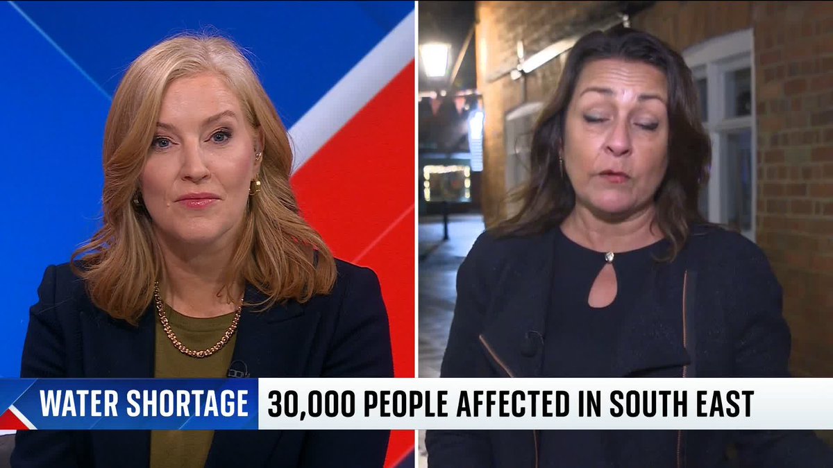 "It's an absolute disgrace" Leader of Kent County Council Linden Kemkaran tells Sarah-Jane Mee about the devastating impact the water outages are having on her community. #TUKT 📺 Sky 501 and YouTube