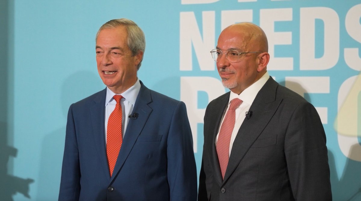 Watch the defining moment Nadhim Zahawi defected to Reform UK.